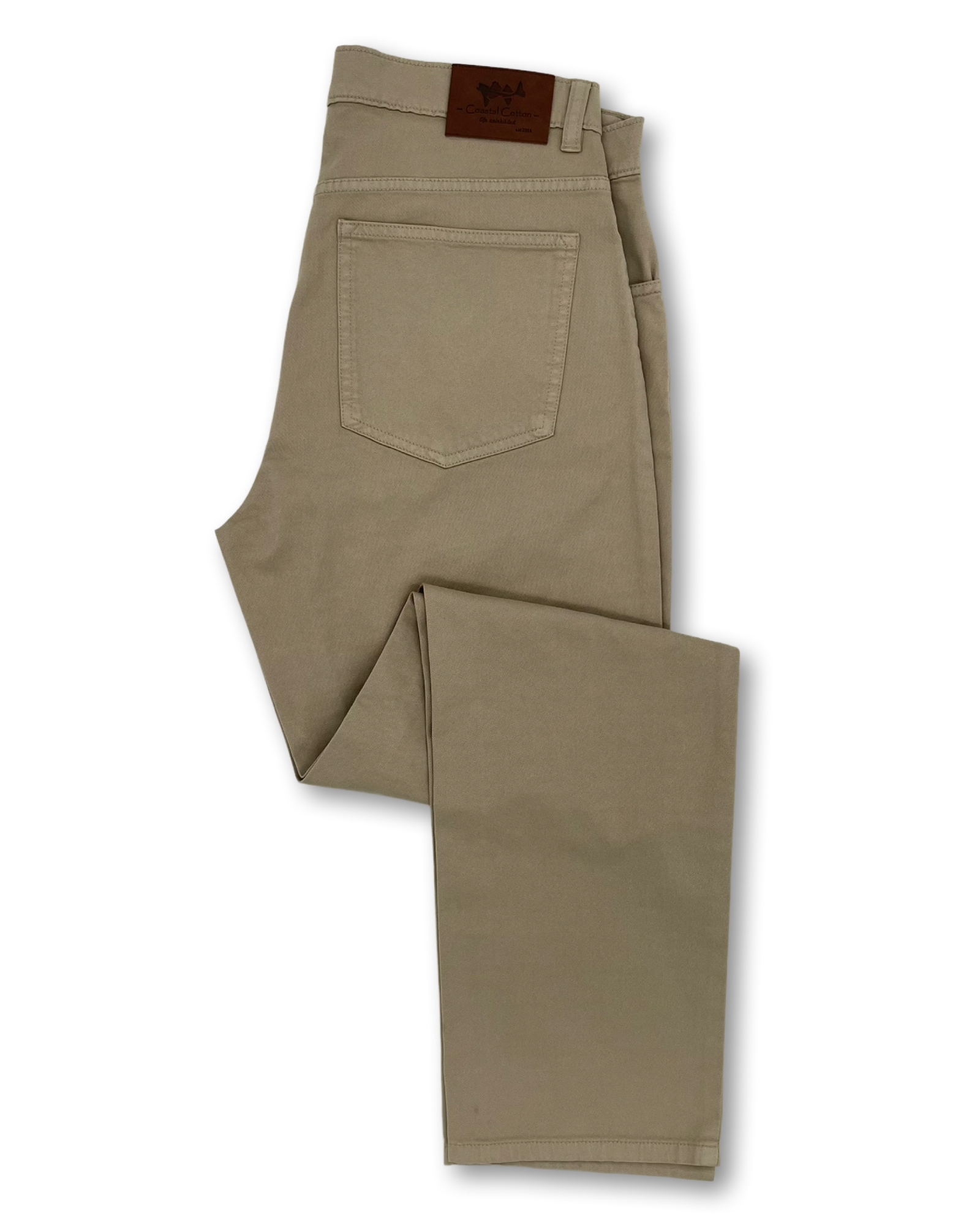 Coastal Cotton - Five Pocket Taupe Pants