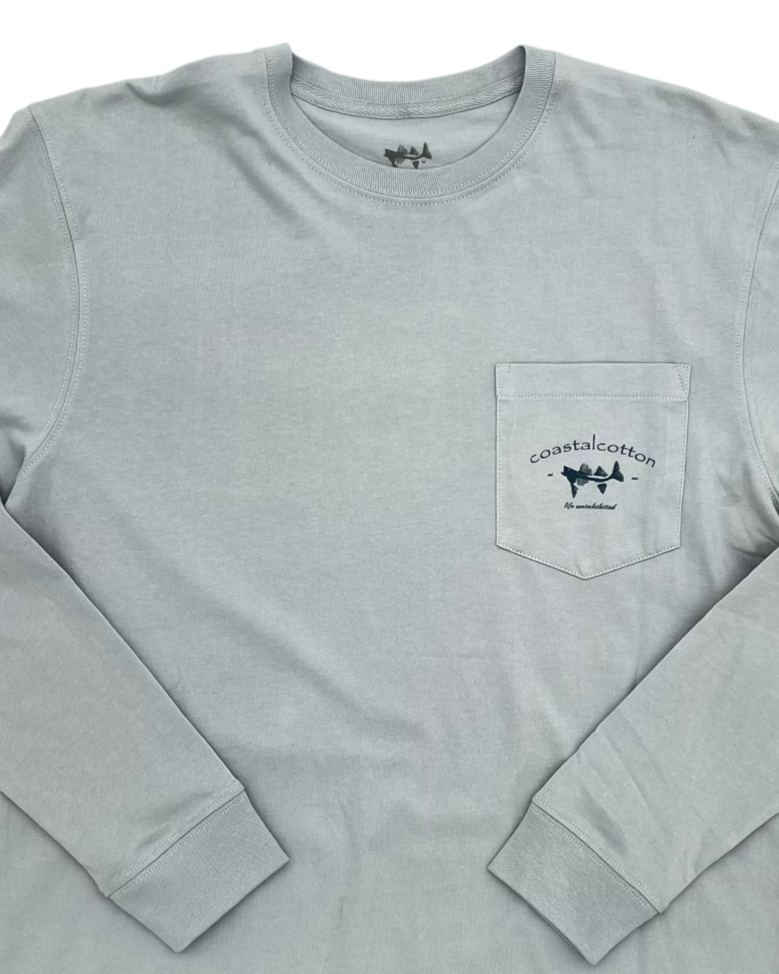 Coastal Cotton - Long Sleeve Tee - Fly - Dawn grey