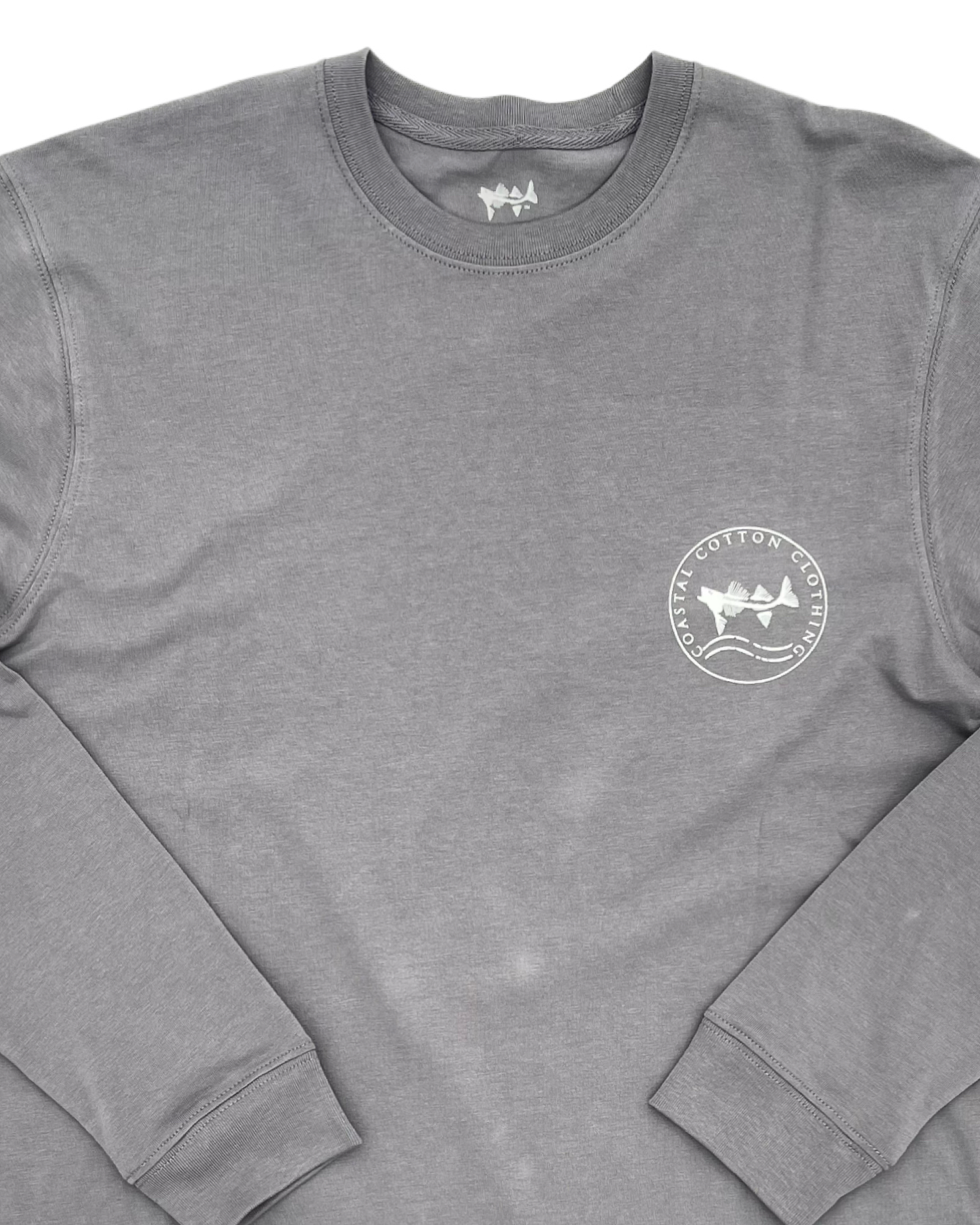 Coastal Cotton - Long Sleeve Tee - Heron - Eventide