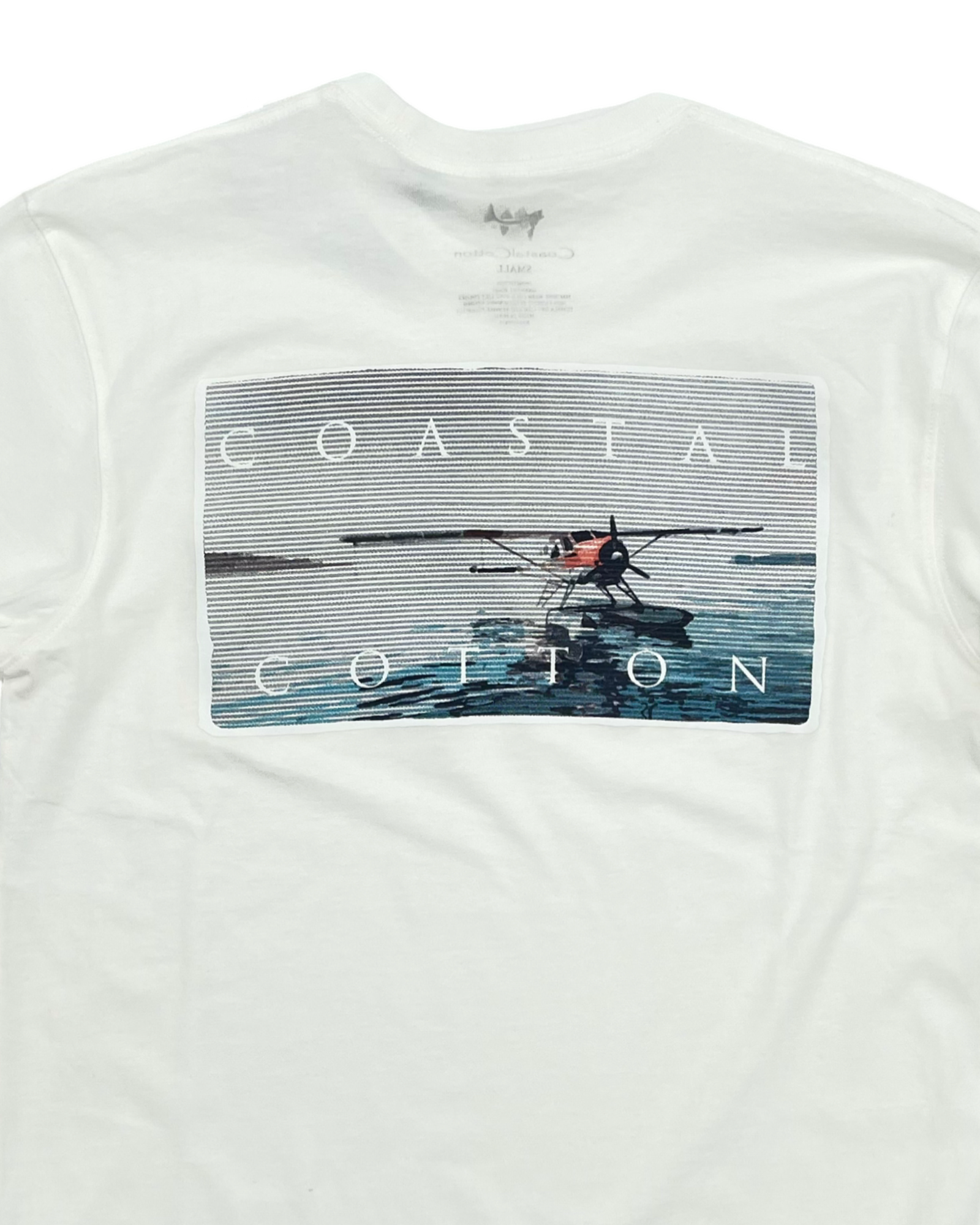 Coastal Cotton - Long Sleeve Tee - Seaplane - Cream