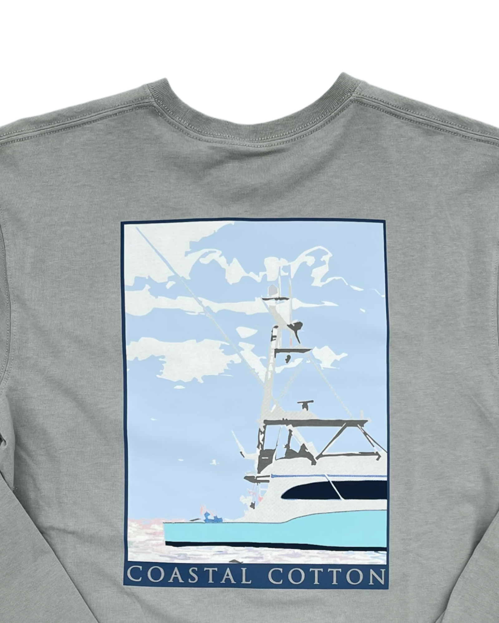 Coastal Cotton - Long Sleeve Tee - Yacht - Grey
