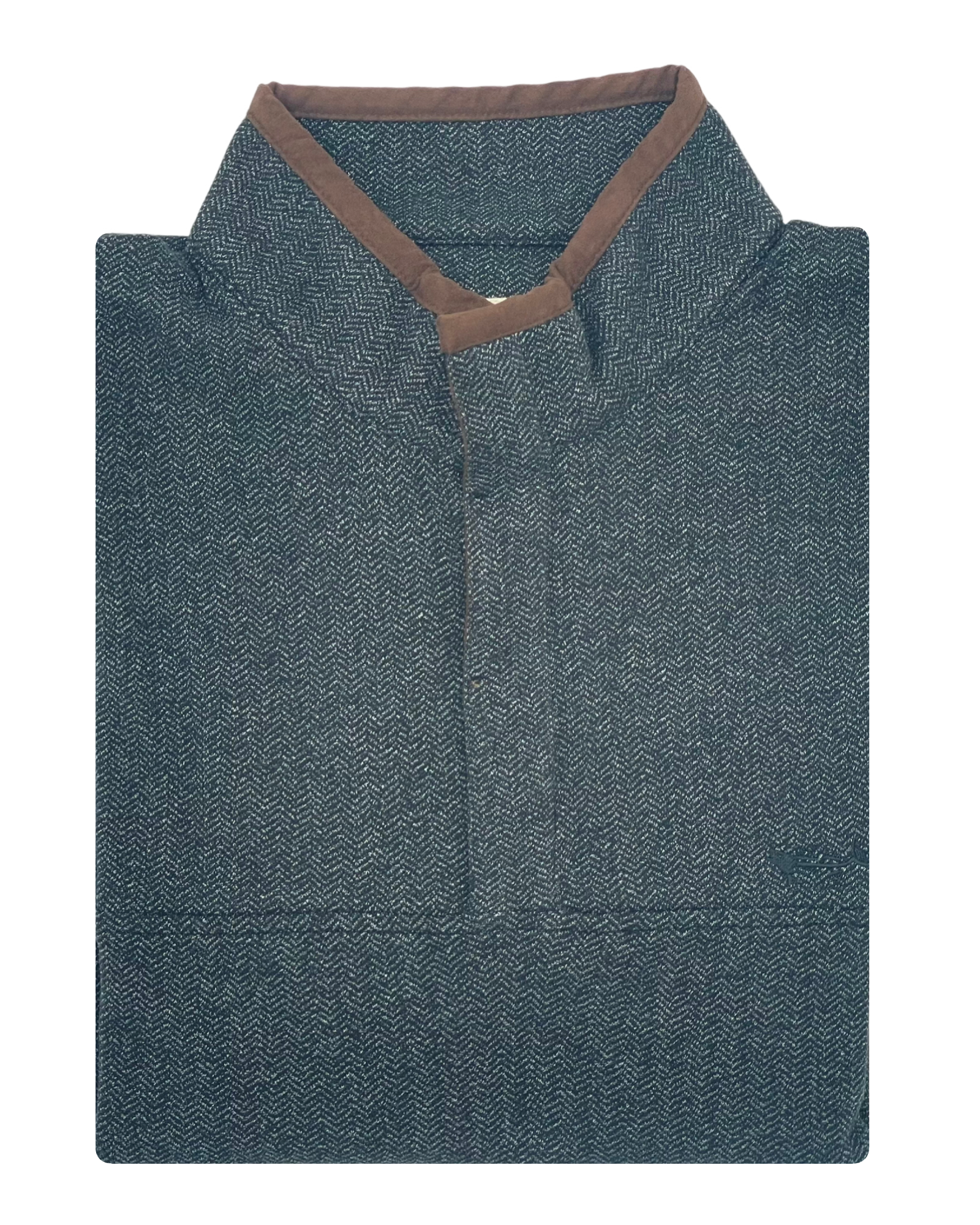 Coastal Cotton - Oxford Pullover - Herringbone Graphite