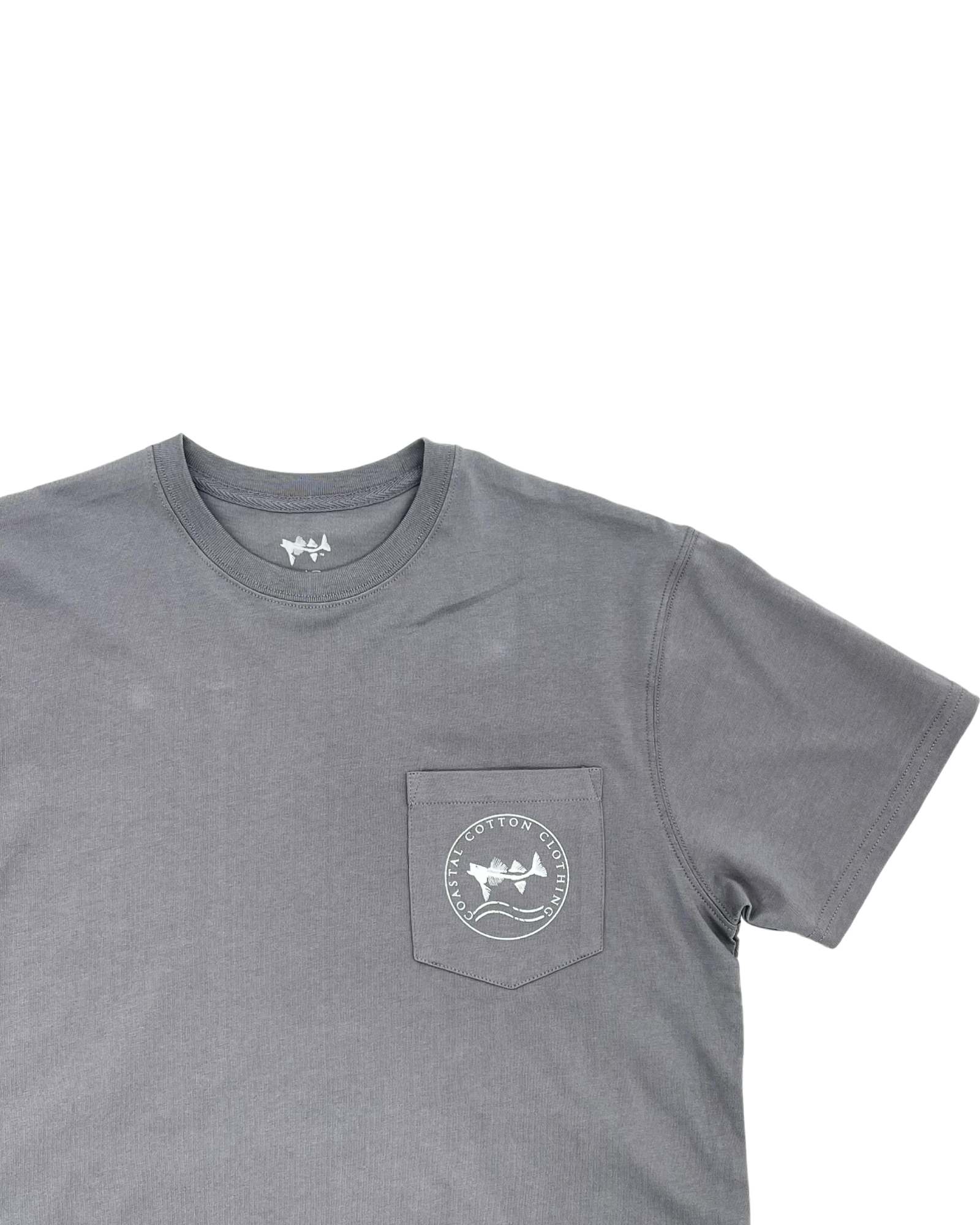 Coastal Cotton- Short Sleeve tee- Heron- Eventide