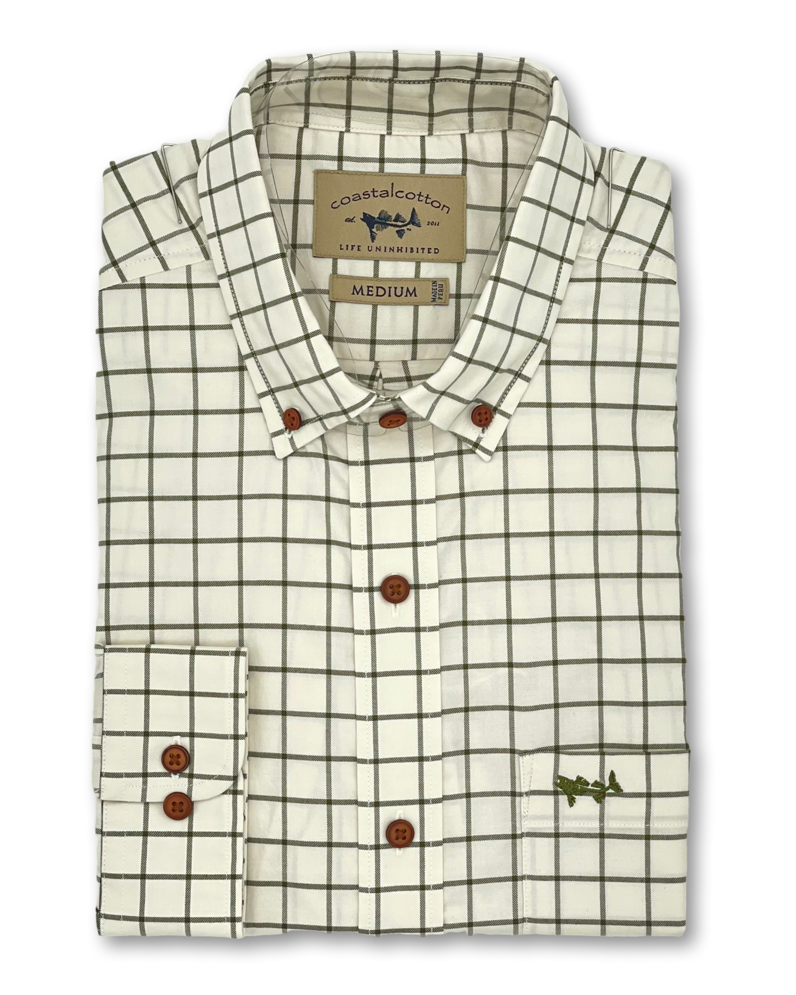 Coastal Cotton Sport Shirt - Cypress