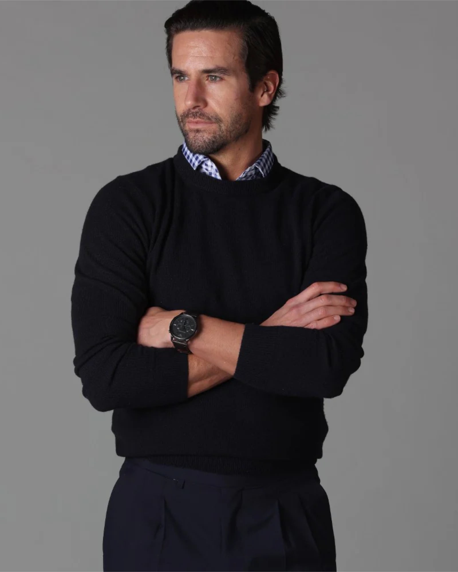 Collars & Co - Navy Gingham