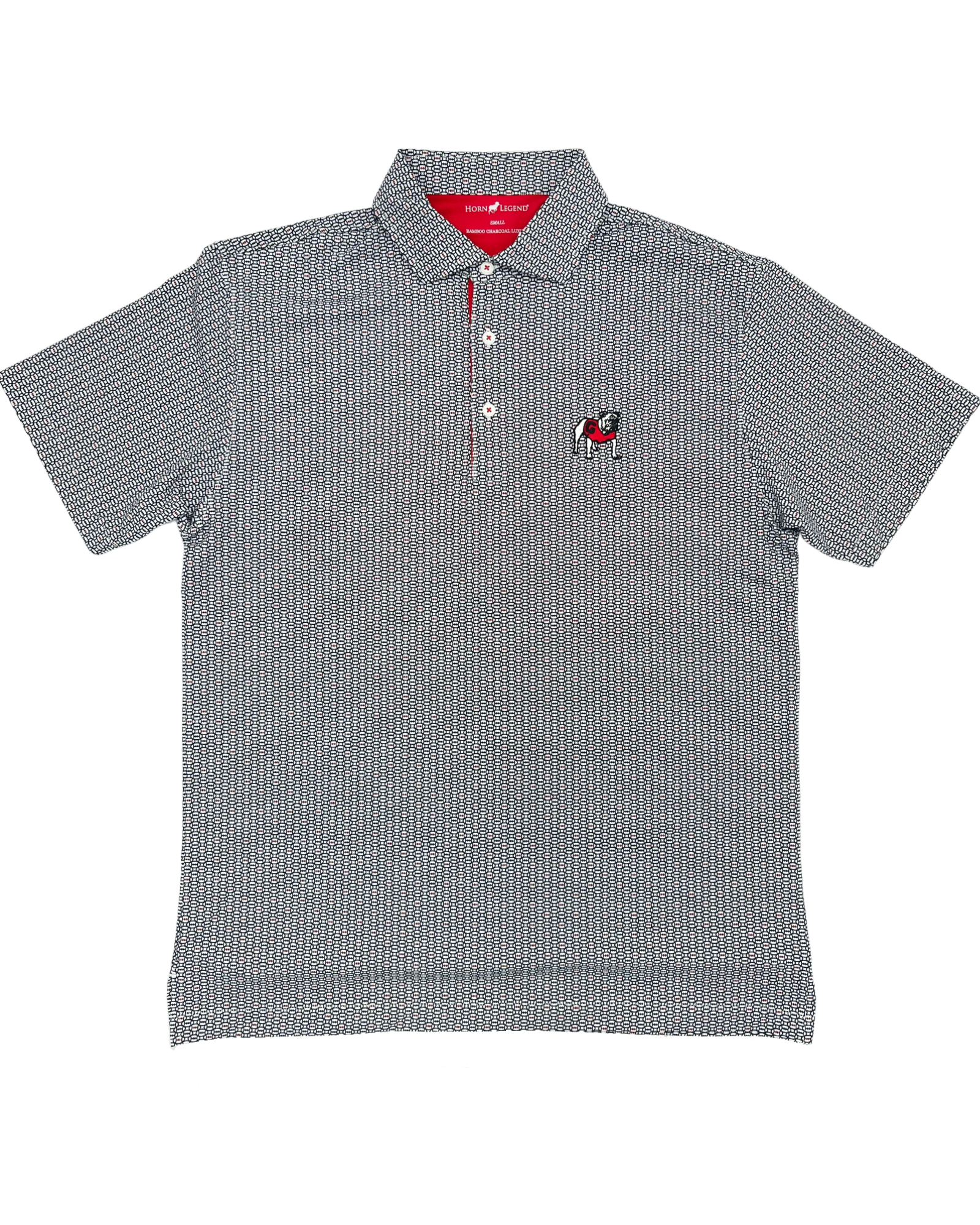 Collegiate UGA Polo - White/Black/Red