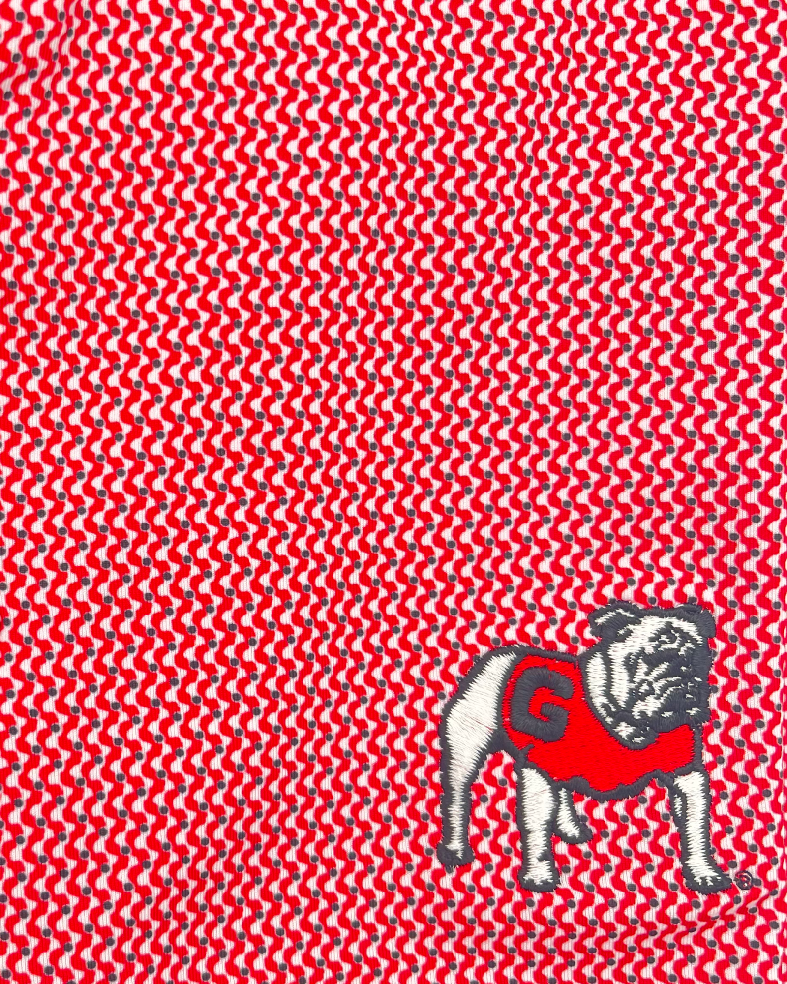 Collegiate UGA Polo - White/Red/Black
