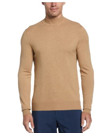 Tulliano Ribbed Crew Neck Tee Shirt - Camel