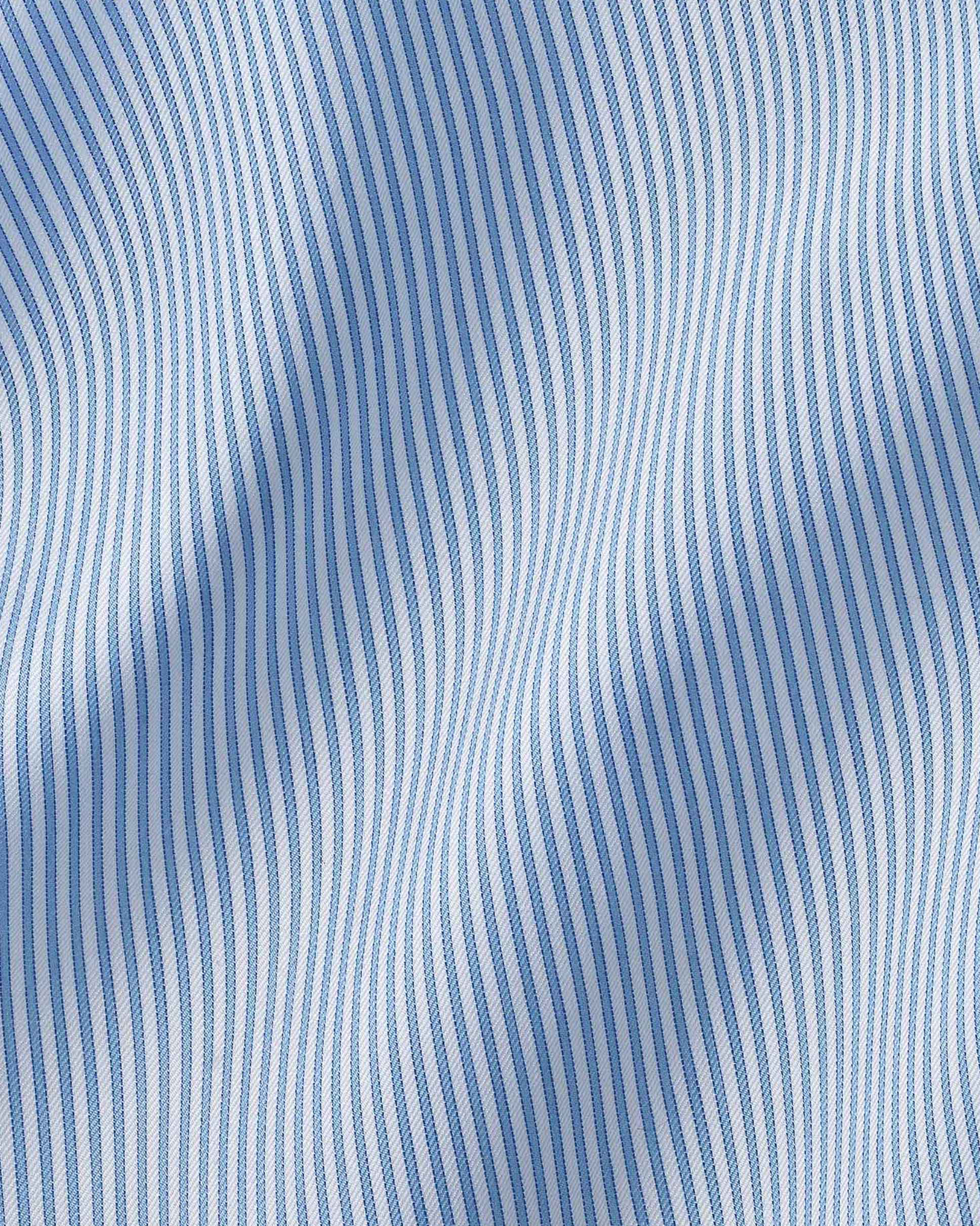 David Donahue- Dress Shirt- Blue & White Fine Stripe- Trim Fit