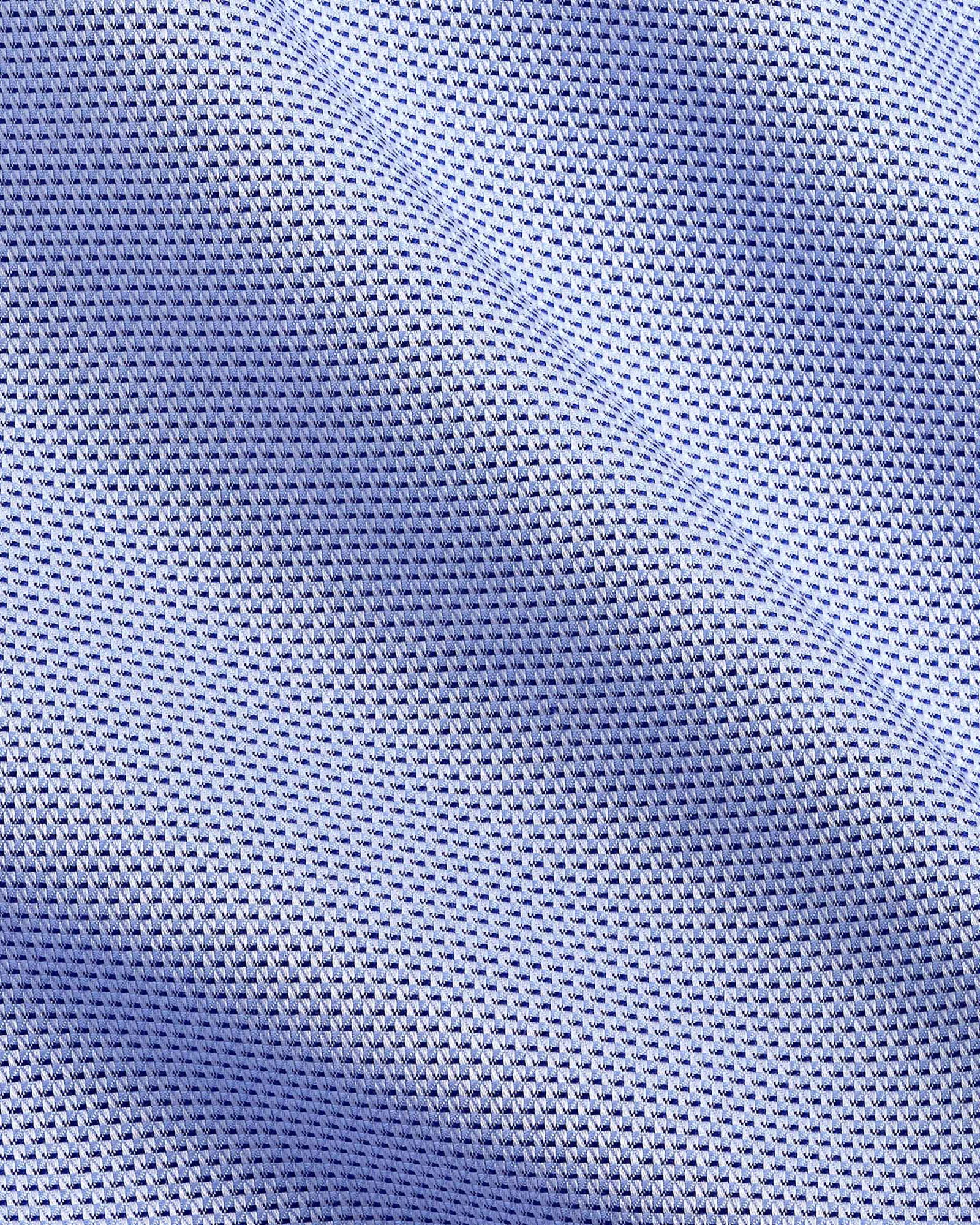 David Donahue- Dress Shirt- Blue Micro Dobby- Trim Fit