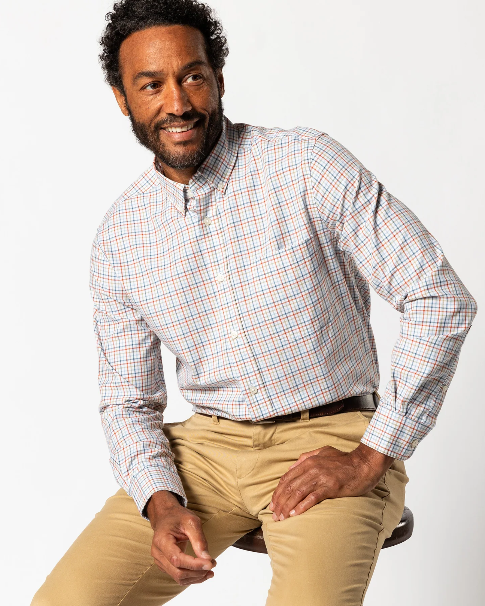 Duck Head Oxford Sport Shirt - Bennet Burnt Brick