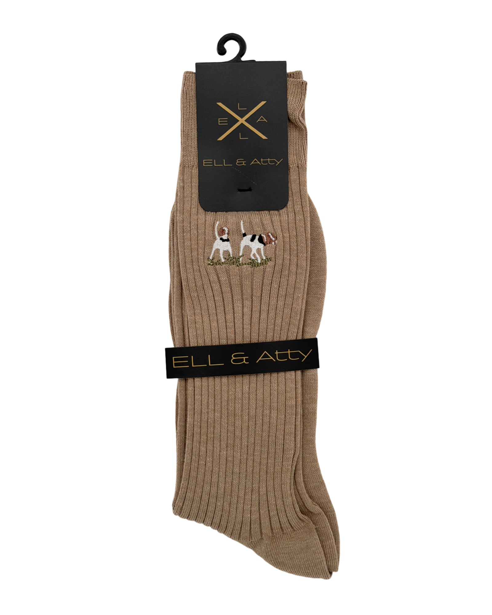 Private Label Dress Socks - Single Dog Logo