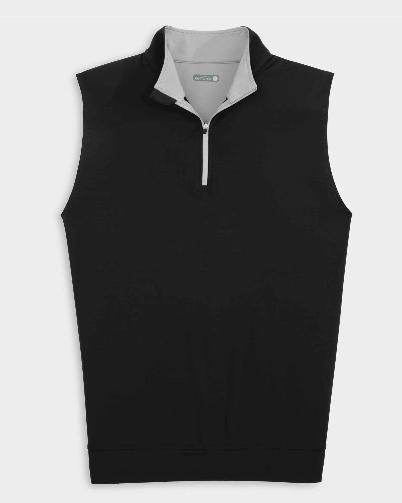 Gen Teal- Venture Performance Quarter-Zip Vest- Black
