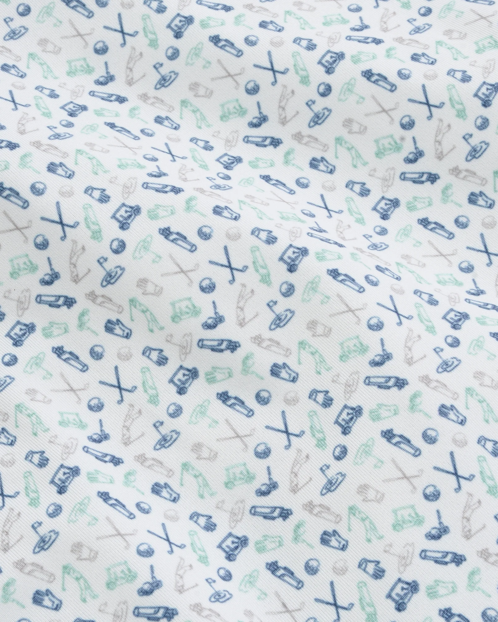 Gen Teal - Caddies Choice Printed Performance Polo