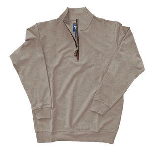 Coastal Cotton Quarter Zip - Heather Grey