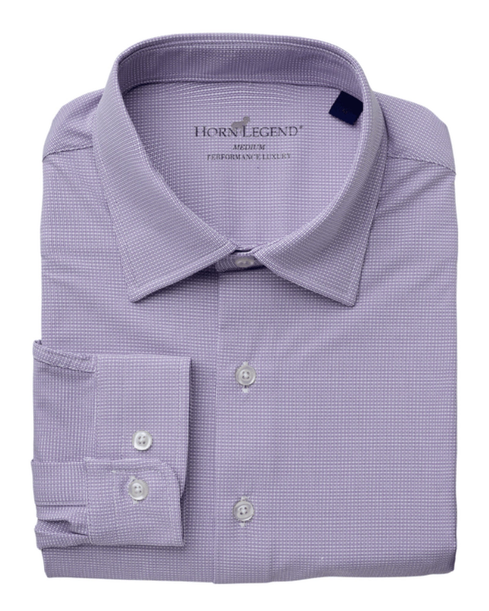 Horn Legend- Hidden Button-Down Sport Shirt- Aubergine