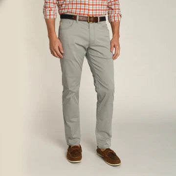 Duck Head-Shoreline Five-Pocket Twill-Limestone Grey