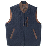 Madison Creek- Kennesaw Conceal& Carry Quilted Vest- Navy Glen Plaid