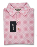 Old Tram- Pink/White Printed Polo