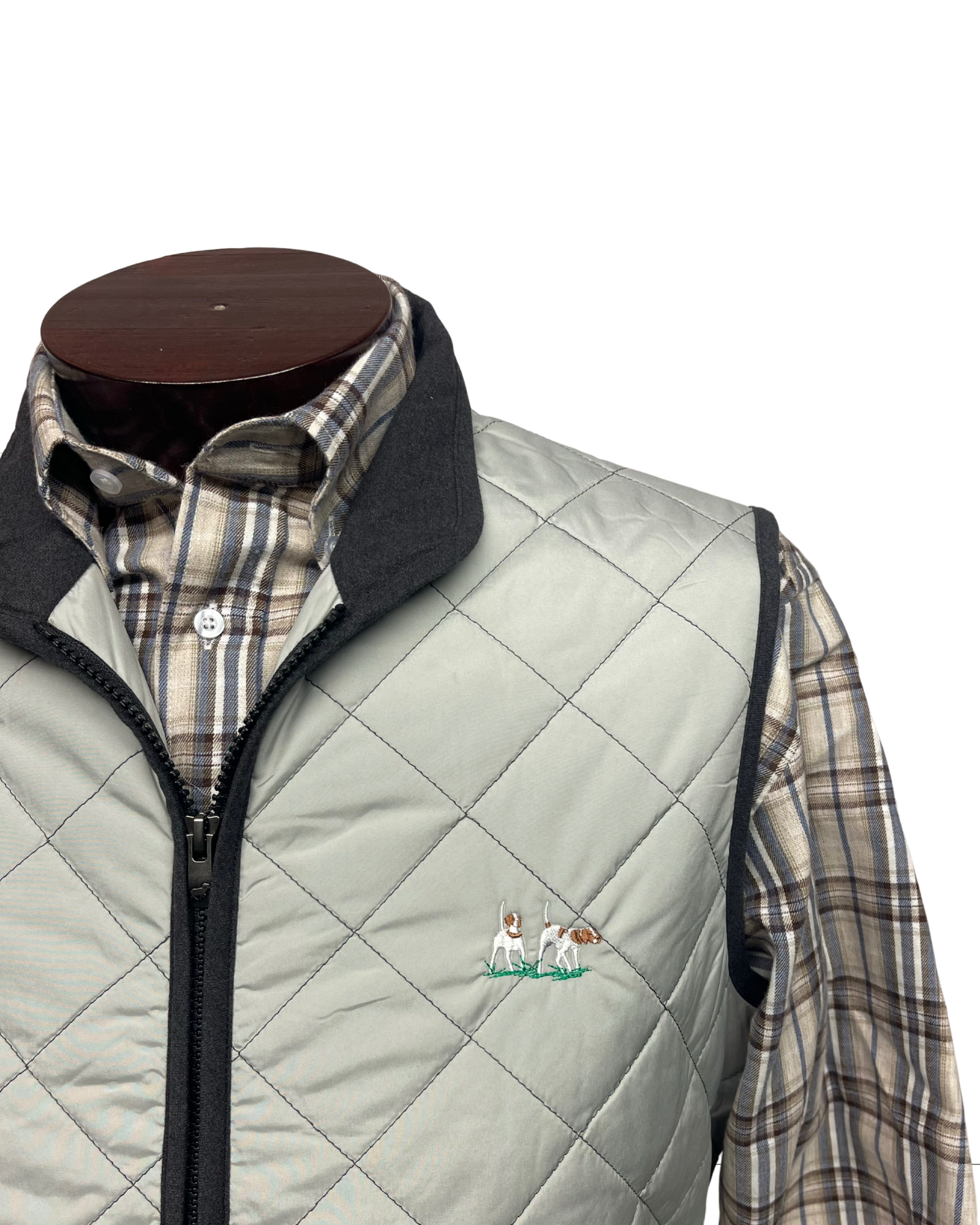 Private Label Quilted Sport Vest - Grey