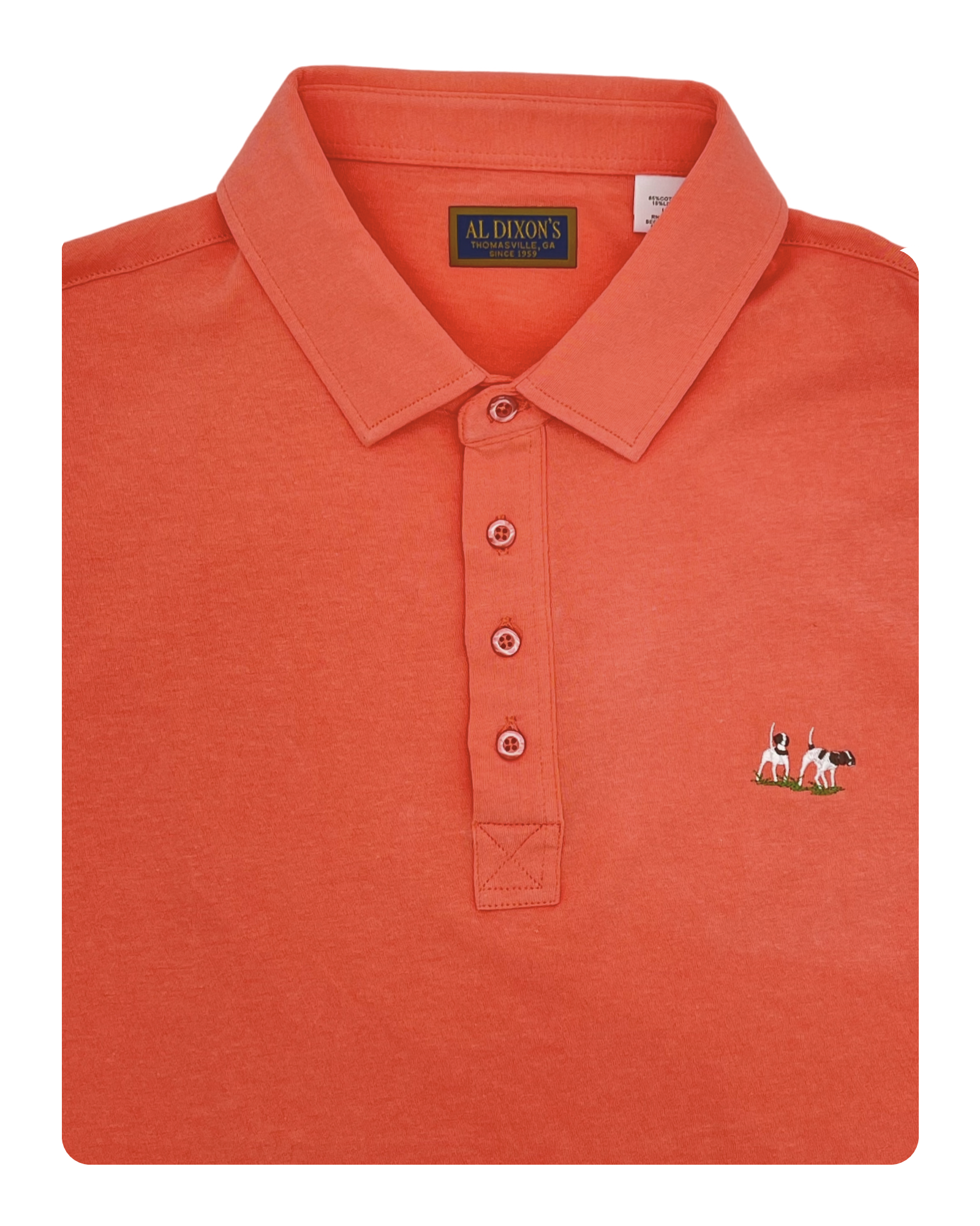 Private Label Cotton Polo - Coral Linen