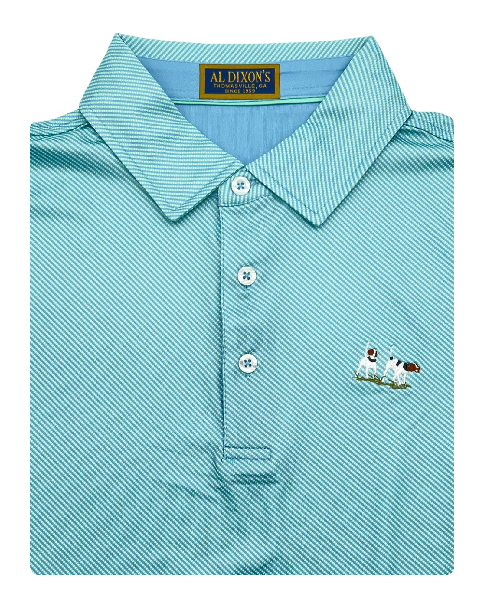 Private Label Performance Polo - Green Bengal Stripe