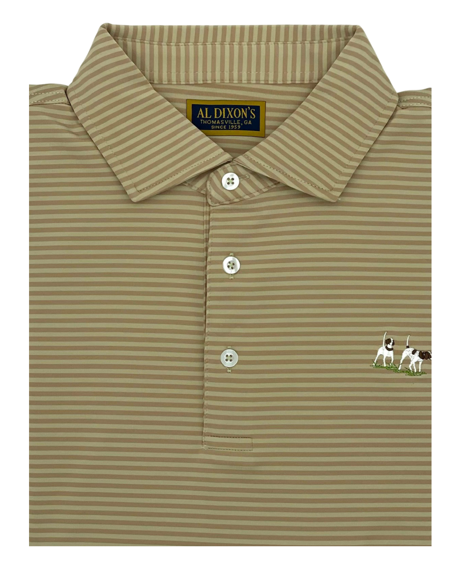 Private Label Performance Polo - Natural Stripe