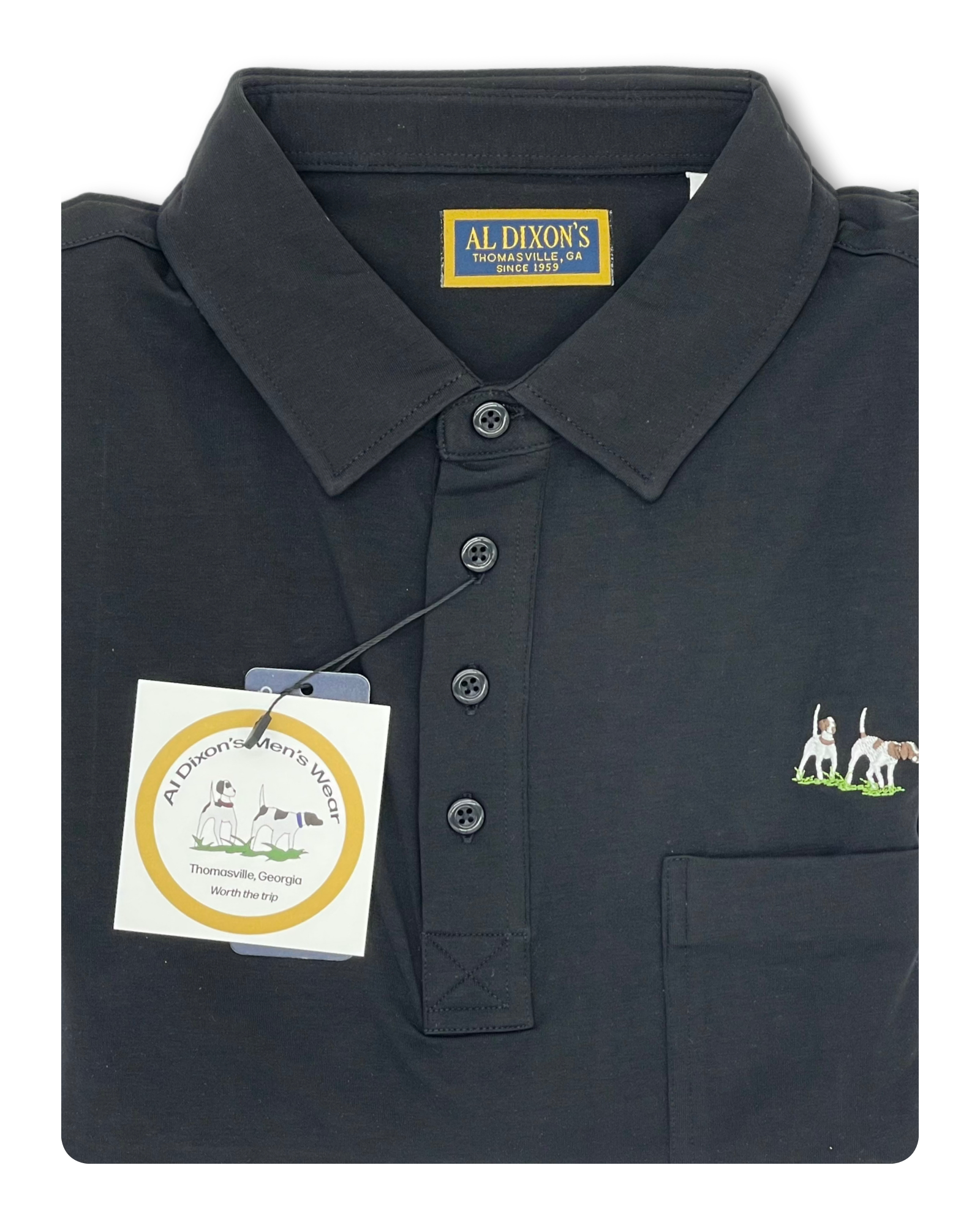 Private Label Polo - Black/Pocket