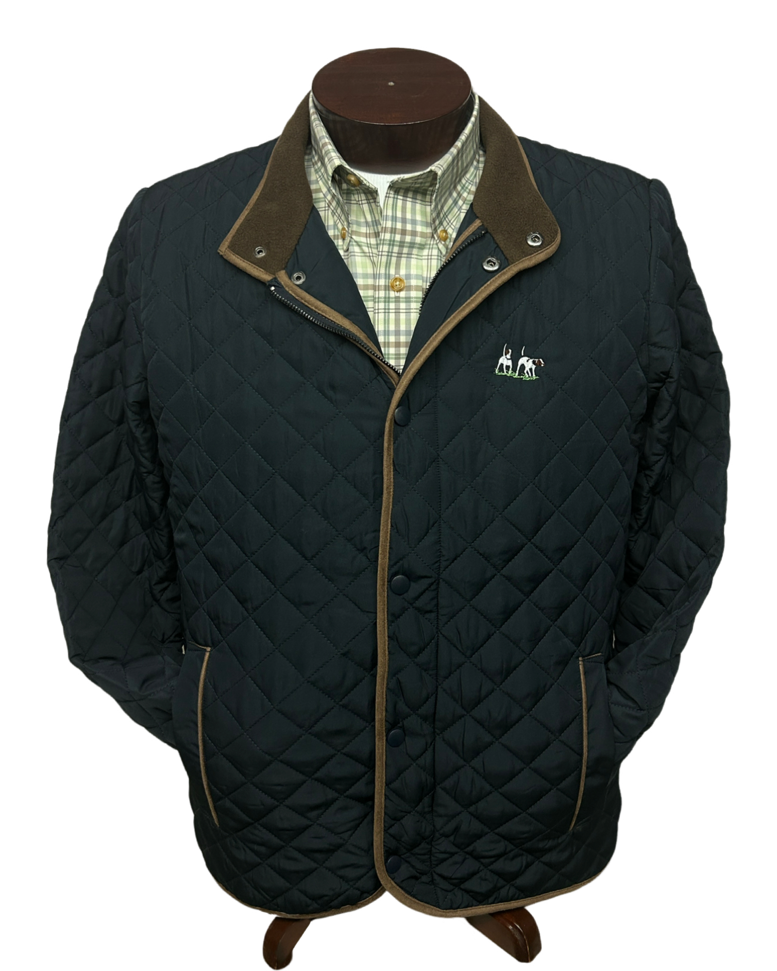 Private Label - Quilted Country Coat - Navy