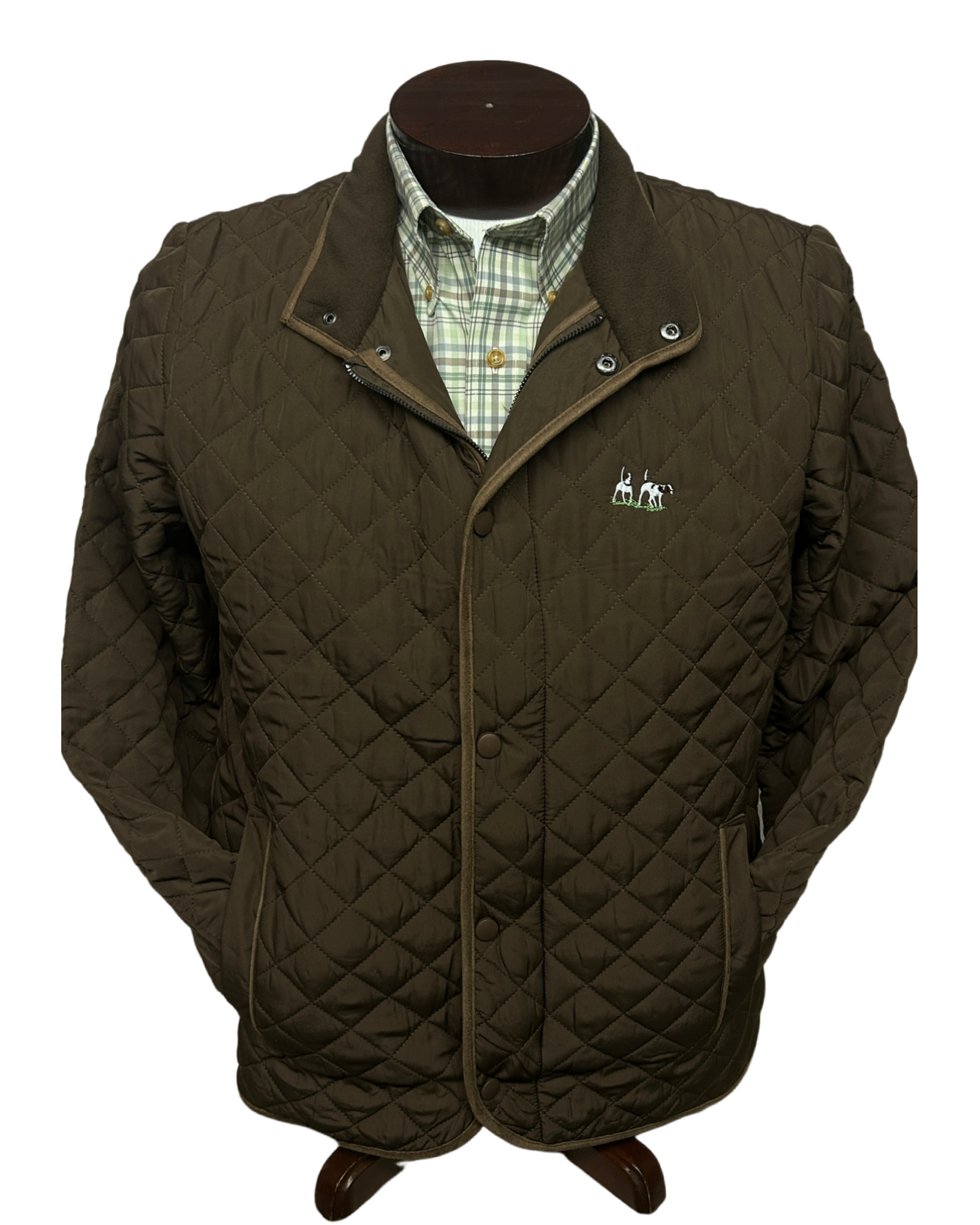 Private Label - Quilted Country Coat- Brown