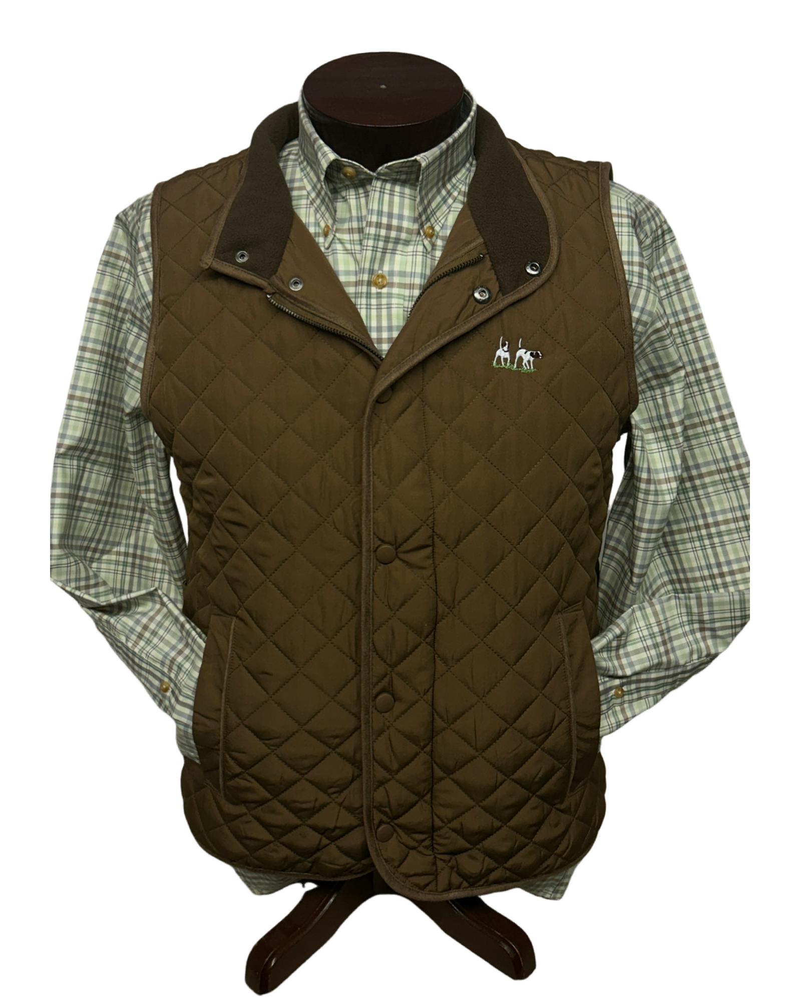 Private Label - Quilted Country Vest- Acorn