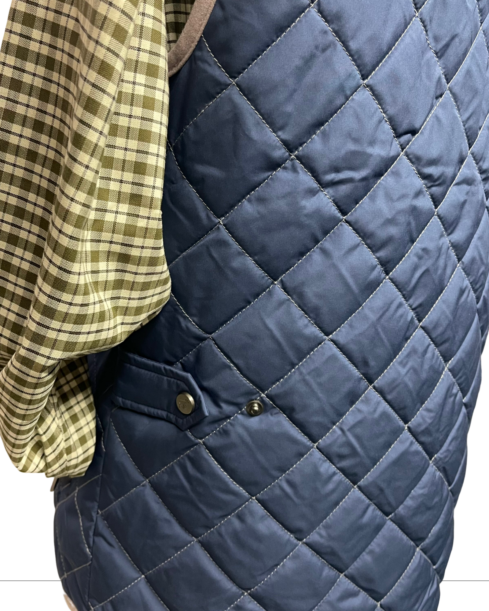 Private Label Quilted Sport Vest - Navy