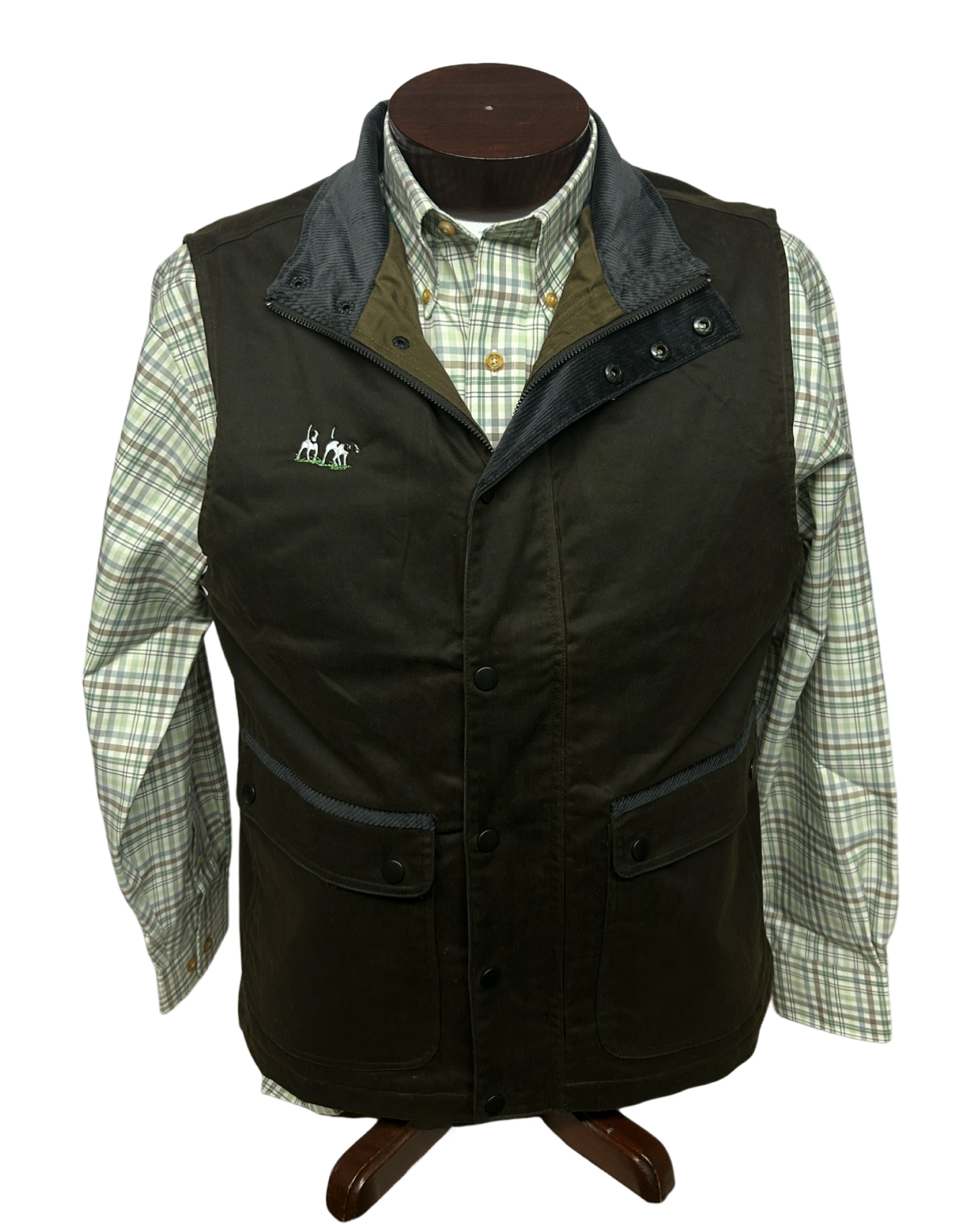 Private Label - Waxed Vest - Olive