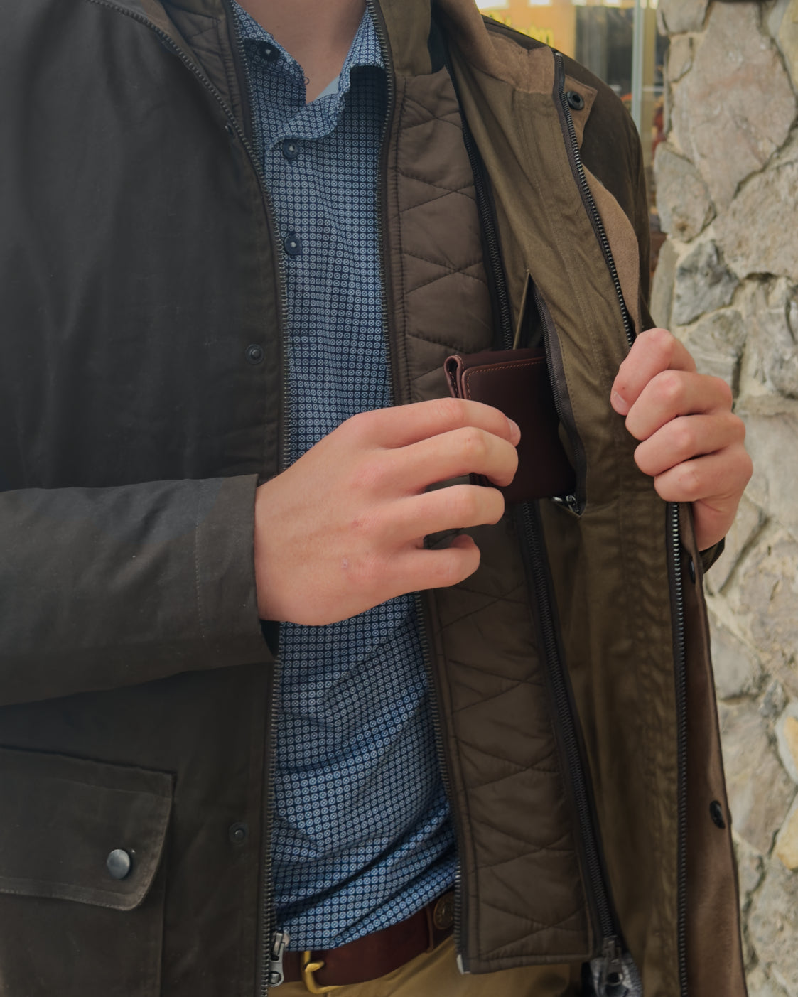 Private Label - Waxed Coat - Loden