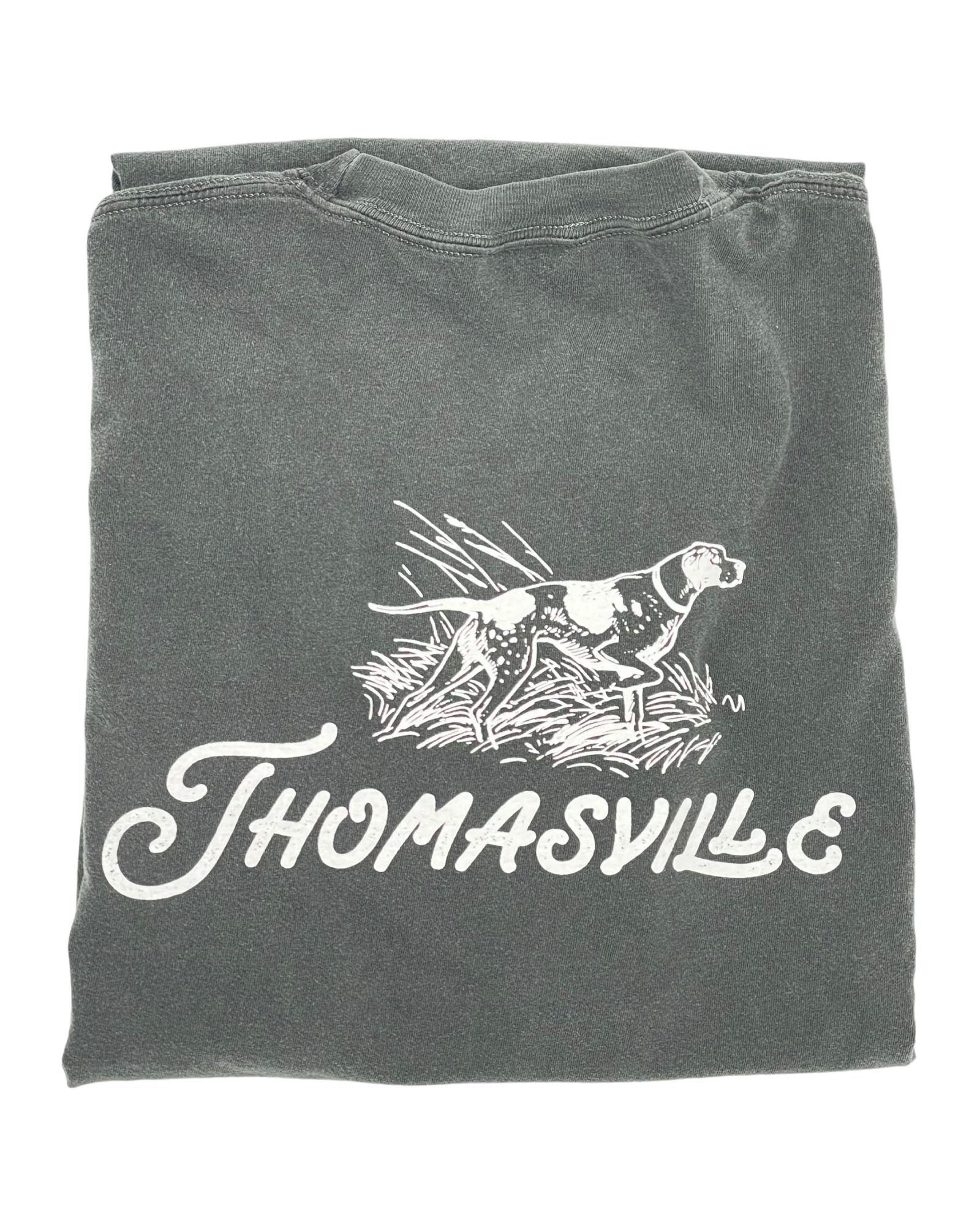 Thomasville Dog Long Sleeve Charcoal T-Shirt