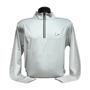 Horn Legend-1/4 Zip Micro Fleece Pullover - White / Grey- Shepherd