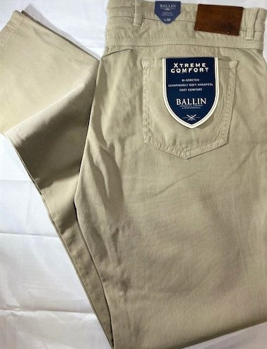 Ballin Xtreme Comfort 5-Pocket Corduroy Pants - Khaki