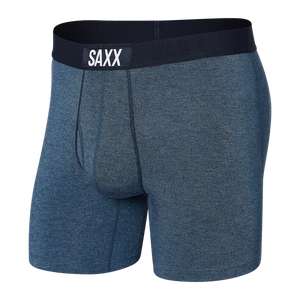Underwear-Saxx-Ultra Soft Boxer Brief Fly-Indigo